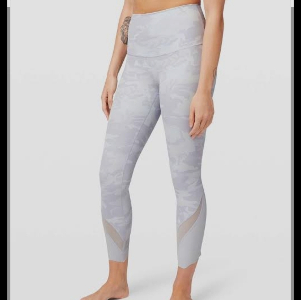 Lululemon Gray Camouflage Leggings
